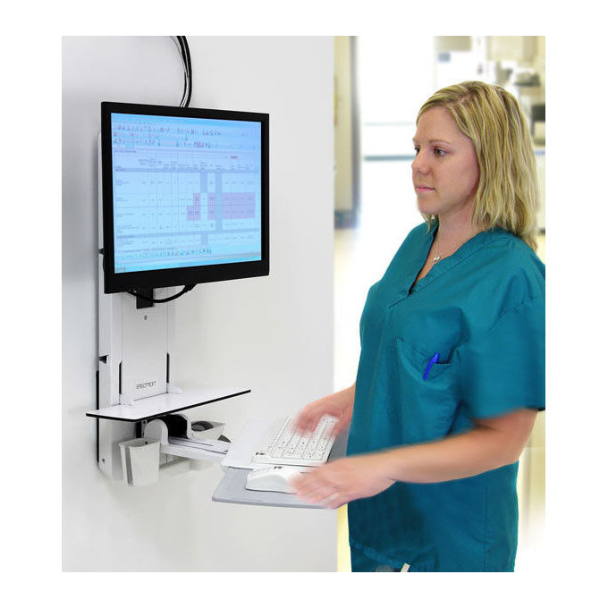 Ergotron Supporto a Parete per TV 61 cm Bianco