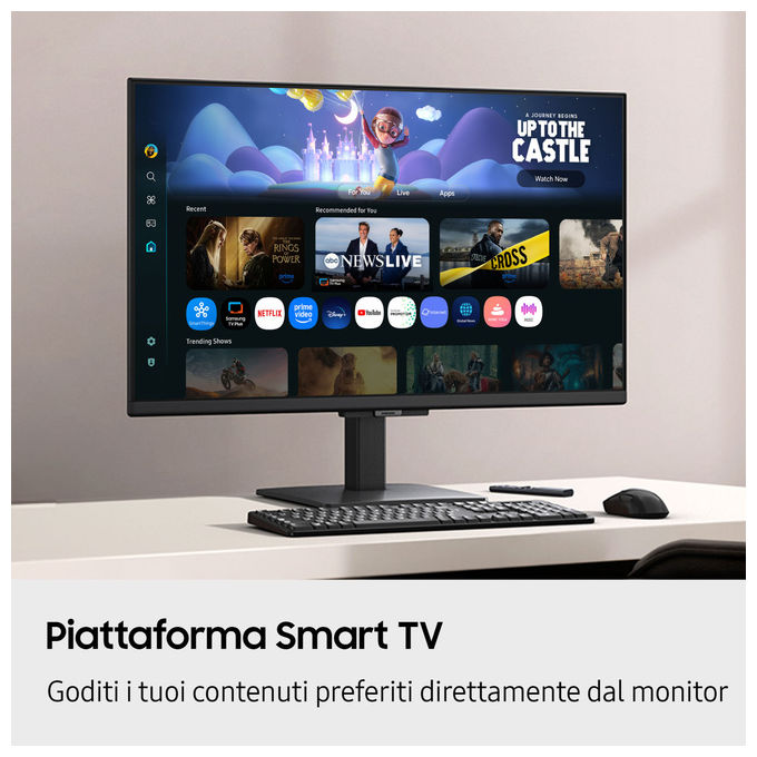 Samsung LS32FM500EUXEN Smart Monitor M5 32'' Full HD VA 60Hz 4ms Wi-Fi Bluetooth Tizen Altoparlanti colore Nero