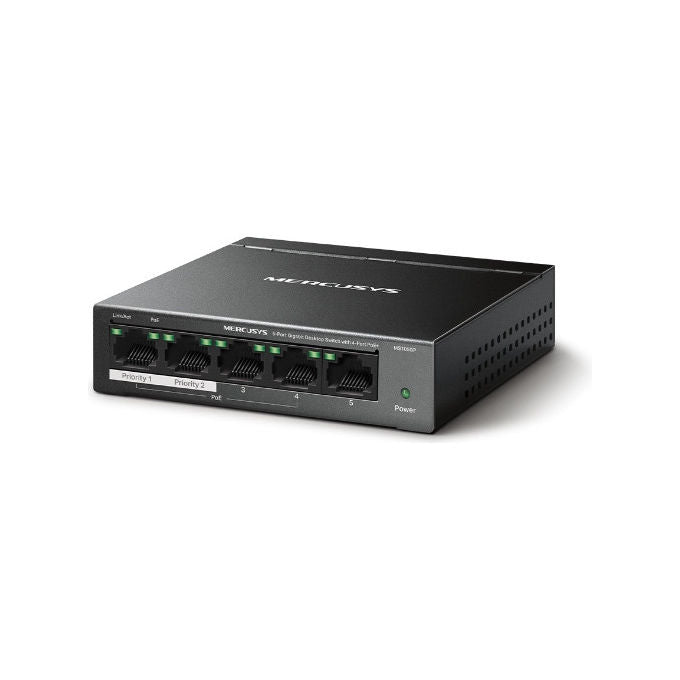 Mercusys MS105GP Switch Gigabit Ethernet PoE+ 5 Porte