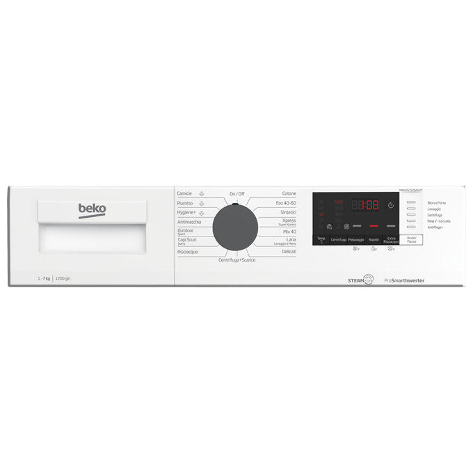 BEKO MWUXS71282AI-IT Lavatrice Slim 7kg Classe a 1200 giri