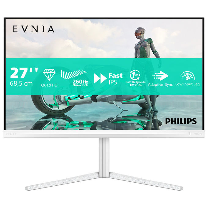 Philips Monitor 27'' 2560x1440 Quad HD 260Hz IPS Bianco