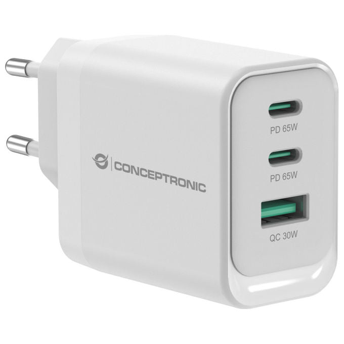 Conceptronic Althea21w65 Caricatore Universale 65W Rapido Bianco