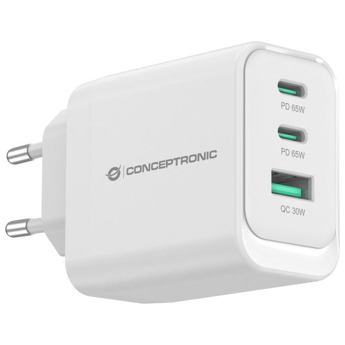 Conceptronic Althea21w65 Caricatore Universale 65W Rapido Bianco