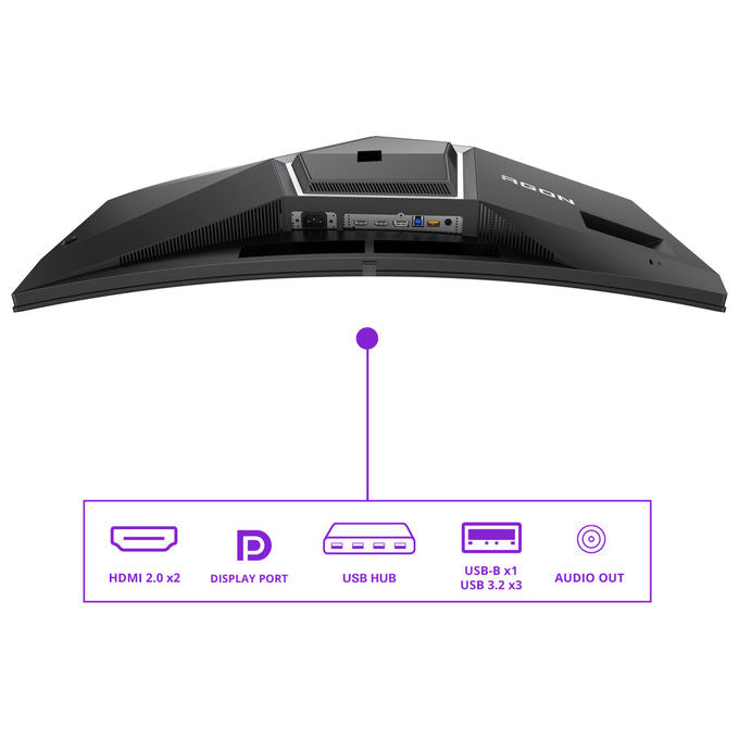 AOC Agon Pro AG346UCD monitor gaming curvo qd-oled 34 pollici