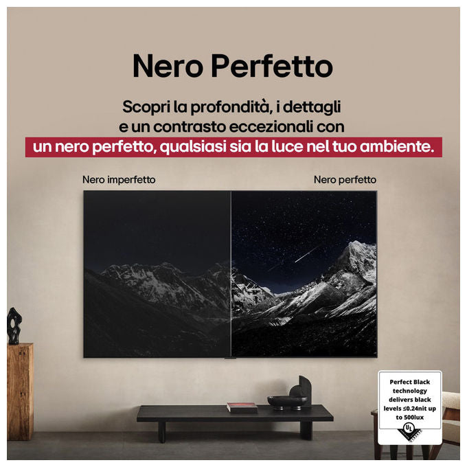 LG OLED83B56LA Serie B5 Smart TV OLED 83'' 4K Ultra HD webOS 25 Processore α8 Gen2 Dolby Vision Atmos 4 HDMI 2.1 120Hz VRR colore Nero