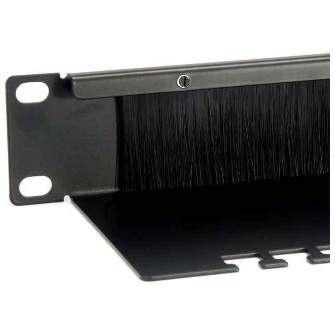 Equip Pannello Rack 1U Nero Spazzolato Porta Accessori 327413