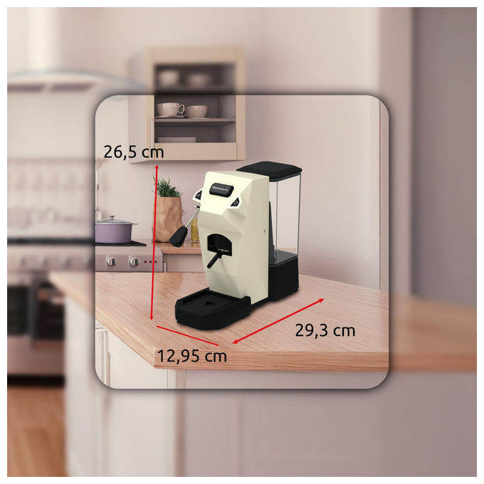 Melchioni, Macchina Caffe' a Cialde Cialdina, 15 Bar, 1 Litro, 550W