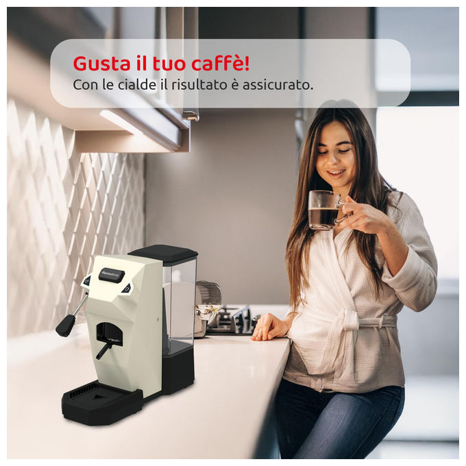Melchioni, Macchina Caffe' a Cialde Cialdina, 15 Bar, 1 Litro, 550W