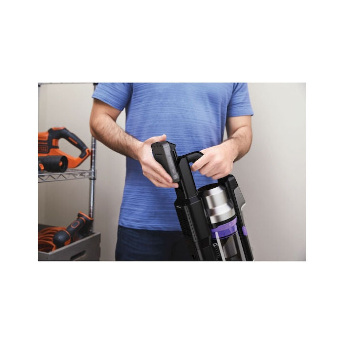 Black and Decker BSV520BRP-QW Scopa Elettrica Senza Filo, Nero