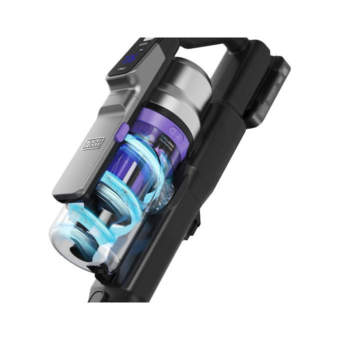 Black and Decker BSV520BRP-QW Scopa Elettrica Senza Filo, Nero