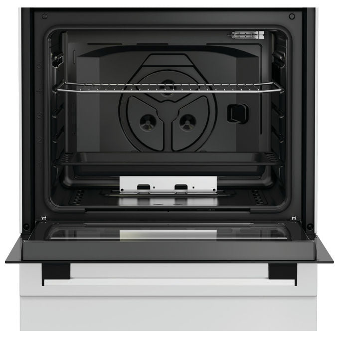 Indesit I6GGKMW Cucina a Gas 60 cm 4 Fuochi Forno a Gas 64 L Classe A Timer SteamandClean (85x60x60 cm) colore Bianco