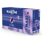 Caffe' Borbone Nobile, 90 Capsule Alluminio Compatibili Nespresso
