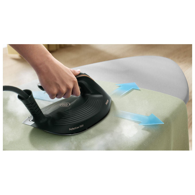 Philips PSG7300-20 PerfectCare Serie 7000 Ferro da Stiro con Caldaia 8,5 bar 650 g-min 3120 W TurboPower OptimalTEMP SteamGlide Elite colore Blu