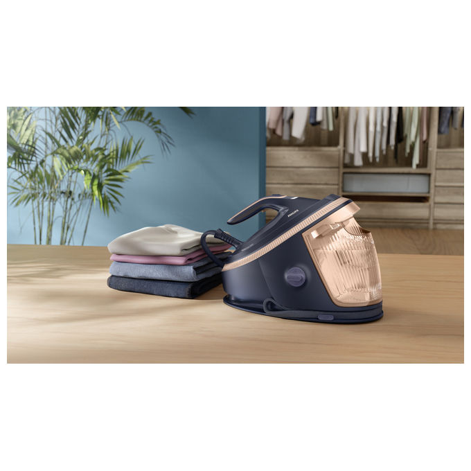 Philips PSG7300-20 PerfectCare Serie 7000 Ferro da Stiro con Caldaia 8,5 bar 650 g-min 3120 W TurboPower OptimalTEMP SteamGlide Elite colore Blu