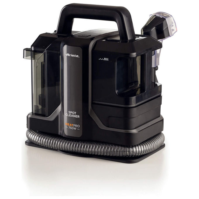 Ariete 2482 Spot Cleaner Heat Pro Aspirapolvere Lavatappeti 750W doppio serbatoio 1.1L IPX4 80 dB colore Nero