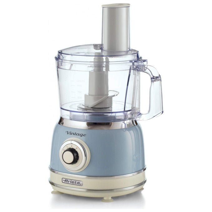 Ariete 1781-05 Vintage Robot da cucina 1000W capacita' 2.1L 2 velocita' Pulse lame acciaio inox colore Celeste