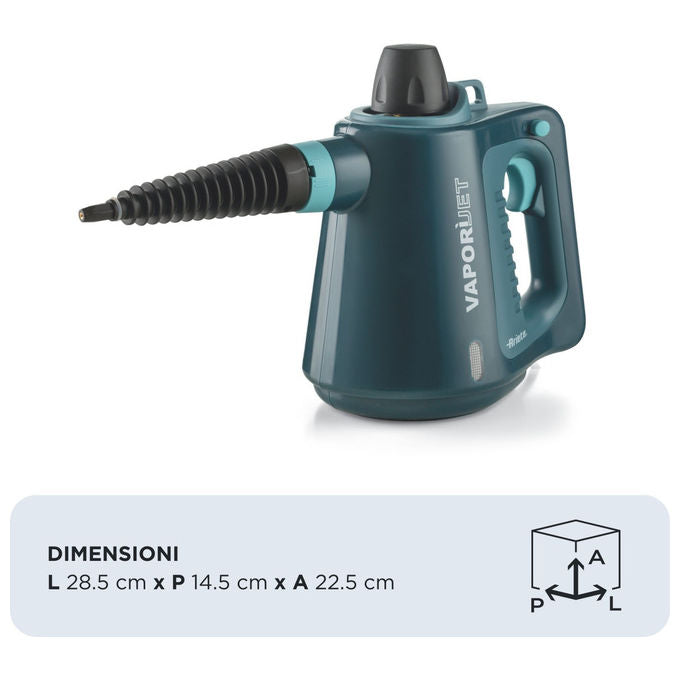Ariete 4137-03 Vaporì Jet Pistola a Vapore Portatile 1050W 3.5 bar 250cc autonomia 15 min colore Blu
