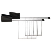 Alessi MDL08RACKB Plissé Set 2 Pinze per Tostapane Acciaio Inox e Resina Termoplastica colore Nero