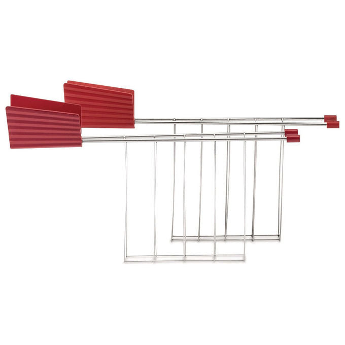Alessi Pinza da Cucina Rossa in Acciaio Inossidabile MDL08RACKR