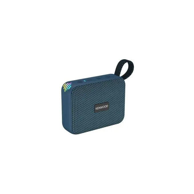 Kenwood AS-60BT-A Altoparlante Bluetooth Portatile 5W TWS Stereo IPX7 Waterproof Bluetooth 5.4 Autonomia 8.5h colore Blu
