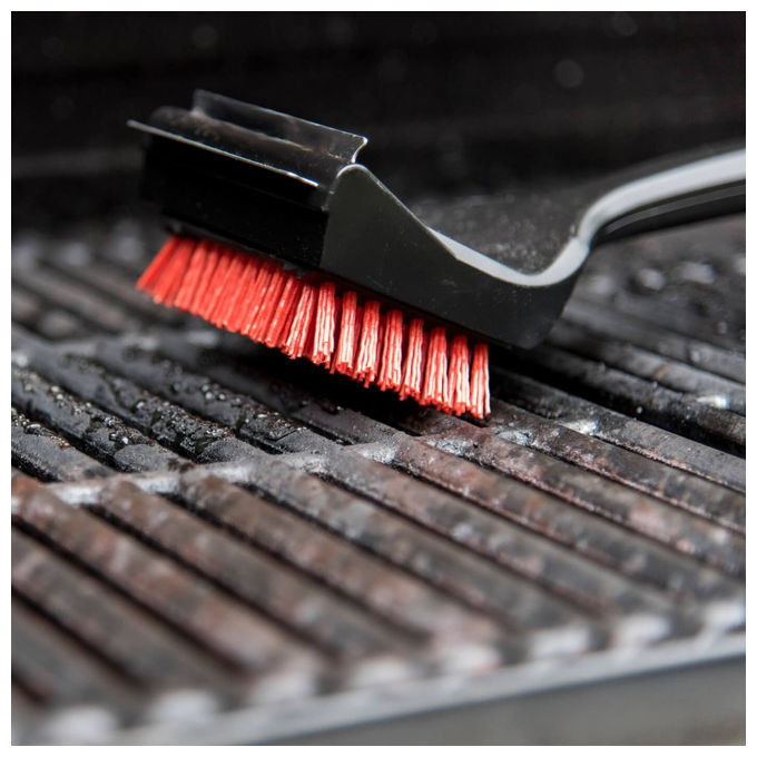 Char-Broil Cool Clean Premium Spazzola per Pulizia Grill Nero-Rosso