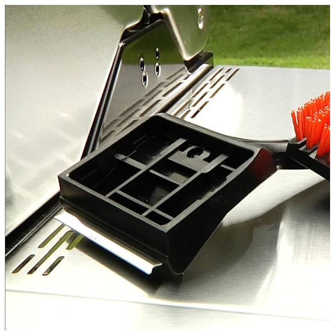 Char-Broil Cool Clean Premium Spazzola per Pulizia Grill Nero-Rosso