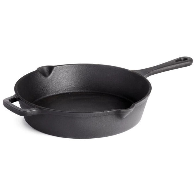 Napoleon 56053 Padella in Ghisa Smaltata 24 cm per Barbecue Forno Piano Cottura Fuoco Aperto doppio beccuccio