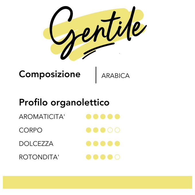 Caffe' Musetti, Miscela Gentile in Grani, 100% Arabica, 500 g
