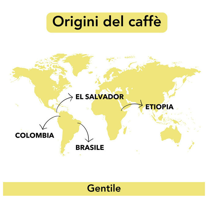 Caffe' Musetti, Miscela Gentile in Grani, 100% Arabica, 500 g