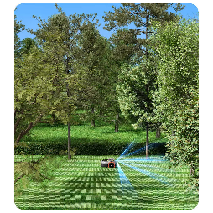 Segway NAVIMOW I105E Robot Tagliaerba senza fili 500 m² GPS RTK Wi-Fi Bluetooth IP66 58 dB colore Nero Grigio Arancione
