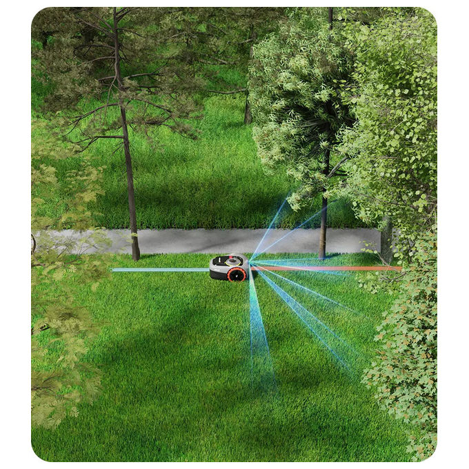 Segway NAVIMOW I105E Robot Tagliaerba senza fili 500 m² GPS RTK Wi-Fi Bluetooth IP66 58 dB colore Nero Grigio Arancione