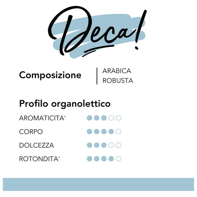 Caffe' Musetti, 18 Cialde Decaffeinate ESE, Miscela Arabica e Robusta, Aroma Vaniglia e Frutta Secca