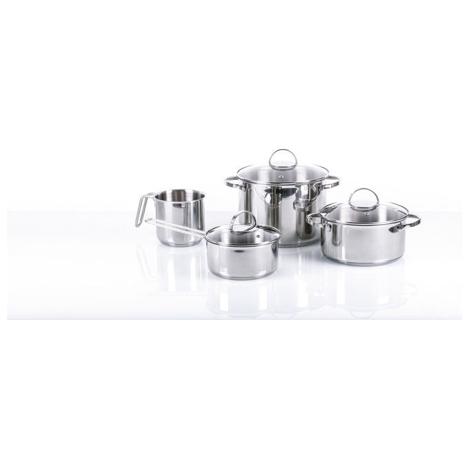 Moneta Allegro Set Pentole 7 Pezzi Acciaio Inox Tutti Piani Cottura
