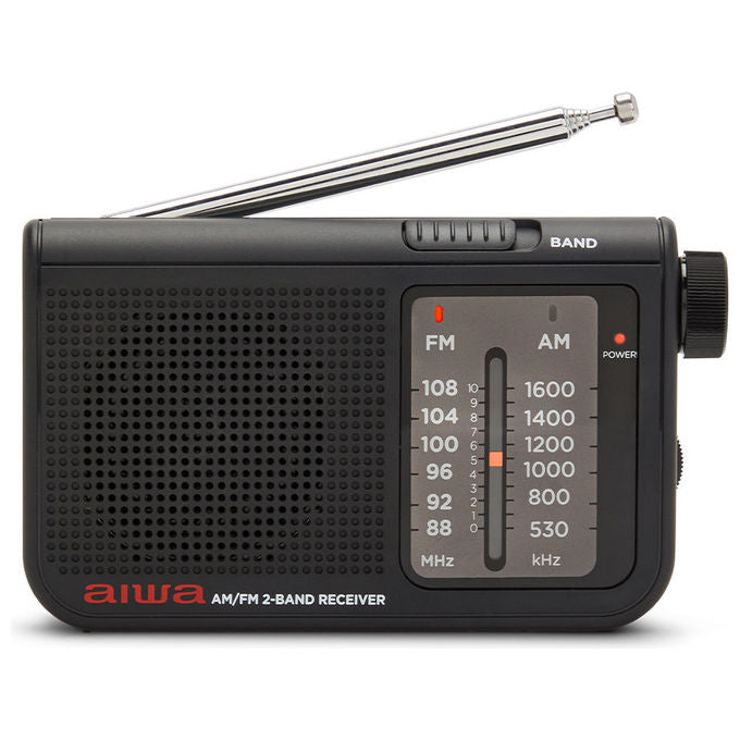 Aiwa Radio Personale Analogica AM-FM Nera RS-55BK