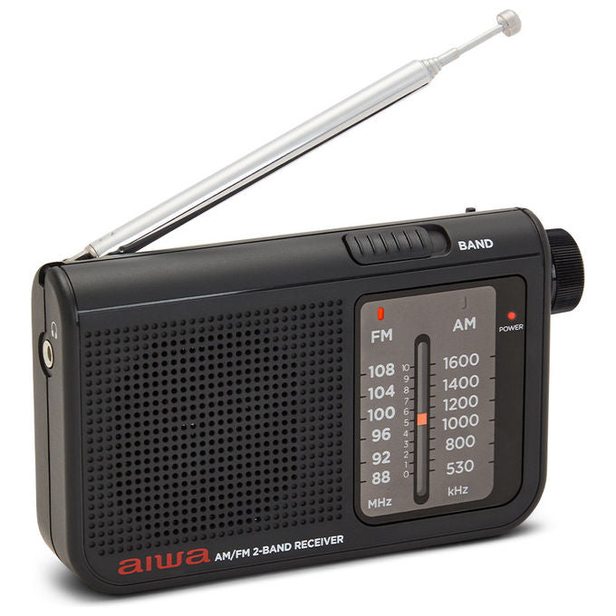 Aiwa Radio Personale Analogica AM-FM Nera RS-55BK