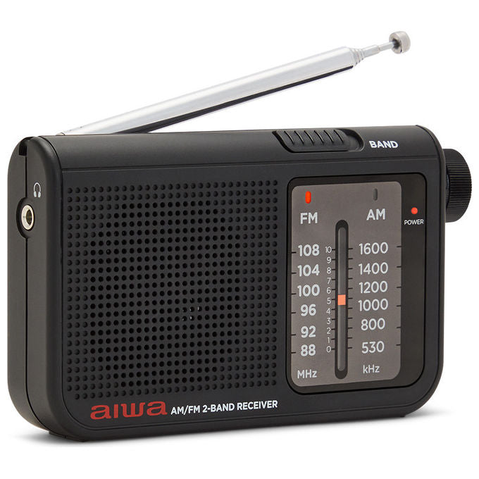 Aiwa Radio Personale Analogica AM-FM Nera RS-55BK