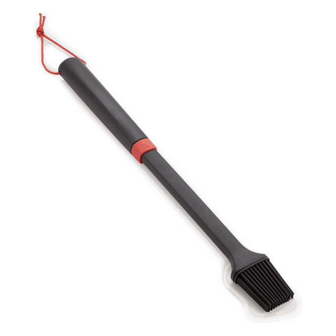 Weber 6319 Pennello per Barbecue in Silicone con Anello Appenditura Lavabile in Lavastoviglie colore Arancione