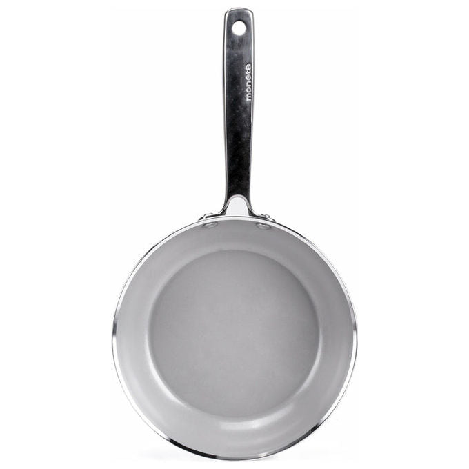 Moneta Padella Armonia Finegres 20 cm, Alluminio Antiaderente Nero-Grigio