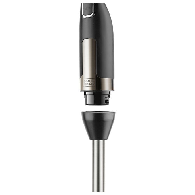 Black+Decker Frullatore ad Immersione 1500W Nero Acciaio Inox