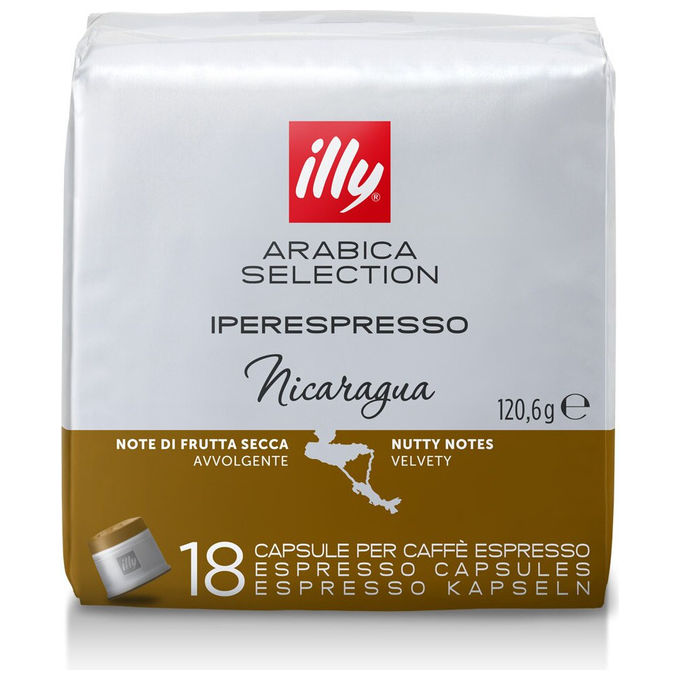 Illy NICARAGUA Capsule Caffe' Iperespresso Arabica Selection 18 pz Espresso Intensita' Media