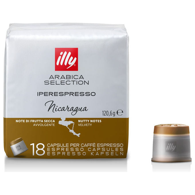 Illy NICARAGUA Capsule Caffe' Iperespresso Arabica Selection 18 pz Espresso Intensita' Media