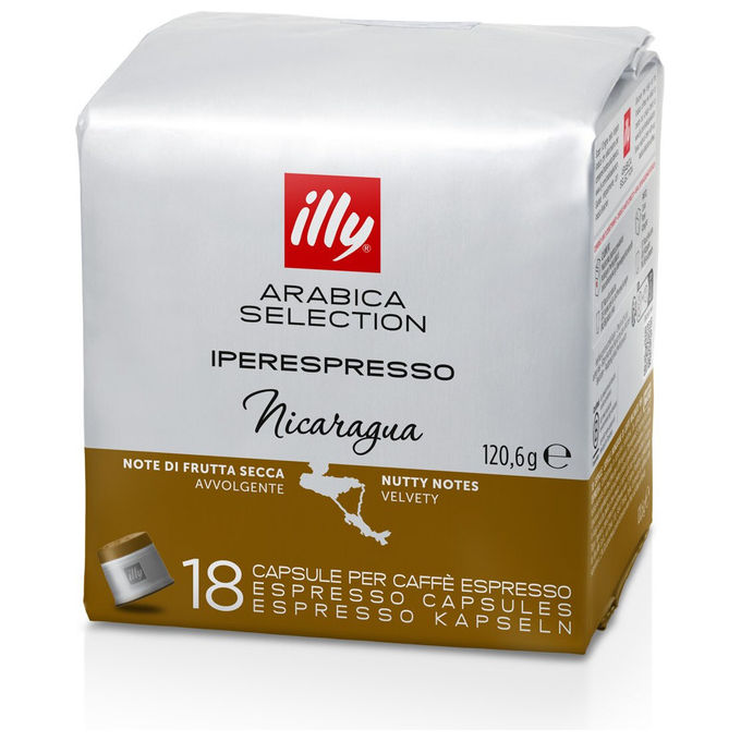 Illy NICARAGUA Capsule Caffe' Iperespresso Arabica Selection 18 pz Espresso Intensita' Media