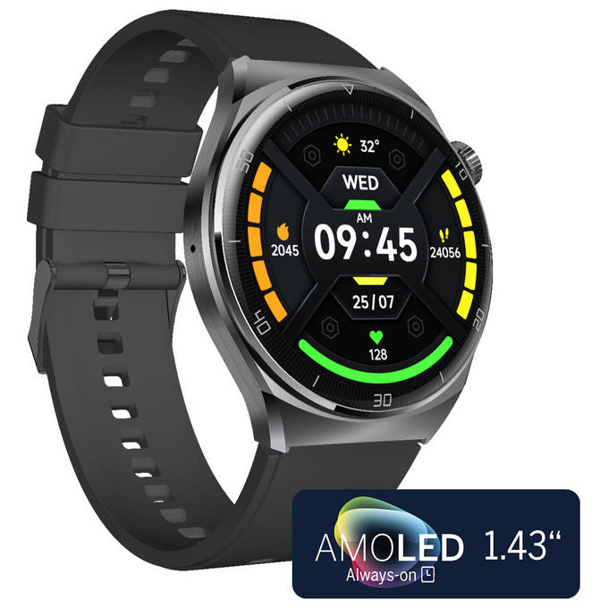 Beafon 401 Smartwatch AMOLED 1.43'' Argento GPS