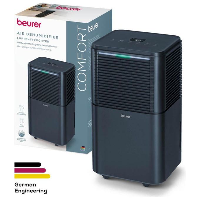 Beurer LE 150 Deumidificatore con funzione bucato Capacita' 12 Litri in 24H Serbatoio2 Litri Potenza 200W
