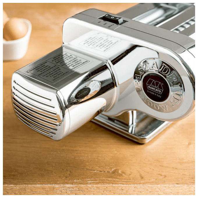 Marcato MCPD110VUL Pastadrive Motore Elettrico per Macchina Pasta Atlas Ampia Marga Mulino Made in Italy colore Cromato