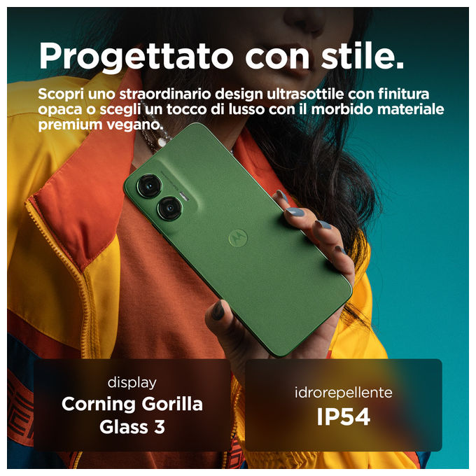 Motorola PB3K0032IT Moto G35 5G Smartphone 6.72'' 4GB RAM 128GB 5000mAh Android 14 colore Verde