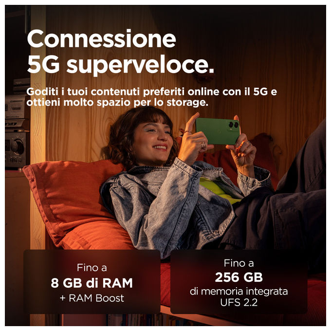 Motorola PB3K0032IT Moto G35 5G Smartphone 6.72'' 4GB RAM 128GB 5000mAh Android 14 colore Verde