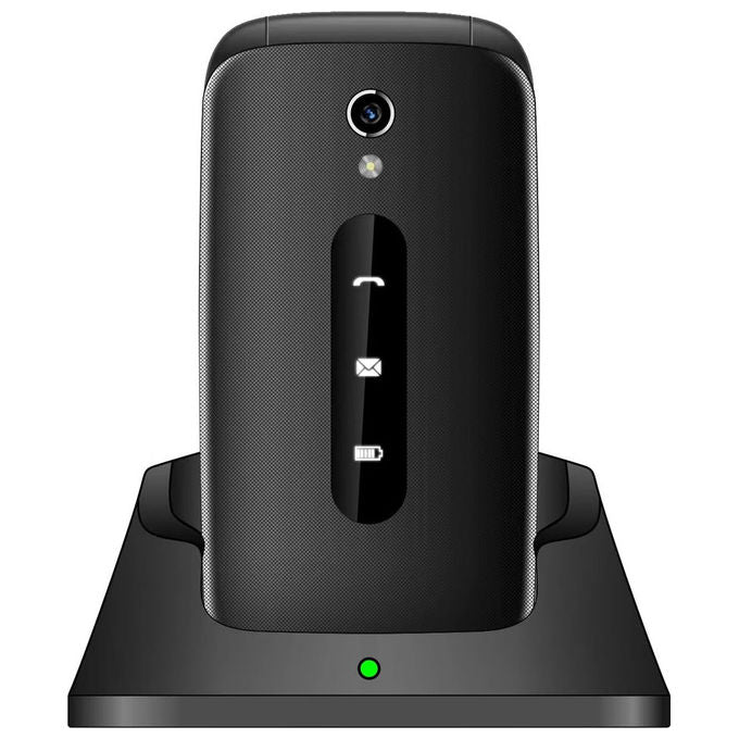 Majestic Sileno 42 Flip Telefono per Anziani Dual SIM Nero