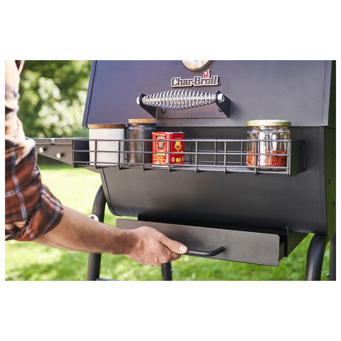 Char-Broil 140252, Barbecue a Carbone da Esterno con Termometro