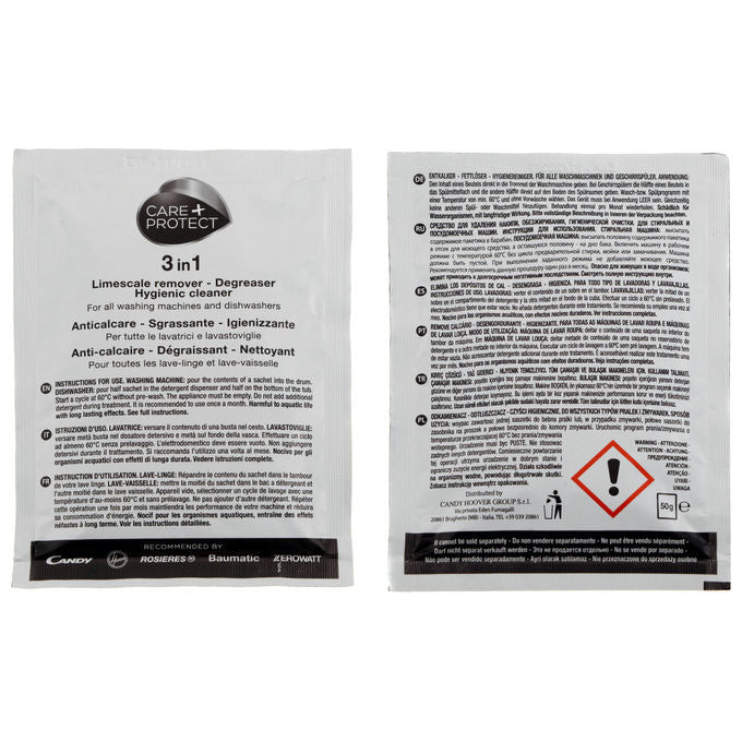 Care + Protect Detersivo Multiuso in Polvere Anticalcare Lavatrice Lavastoviglie